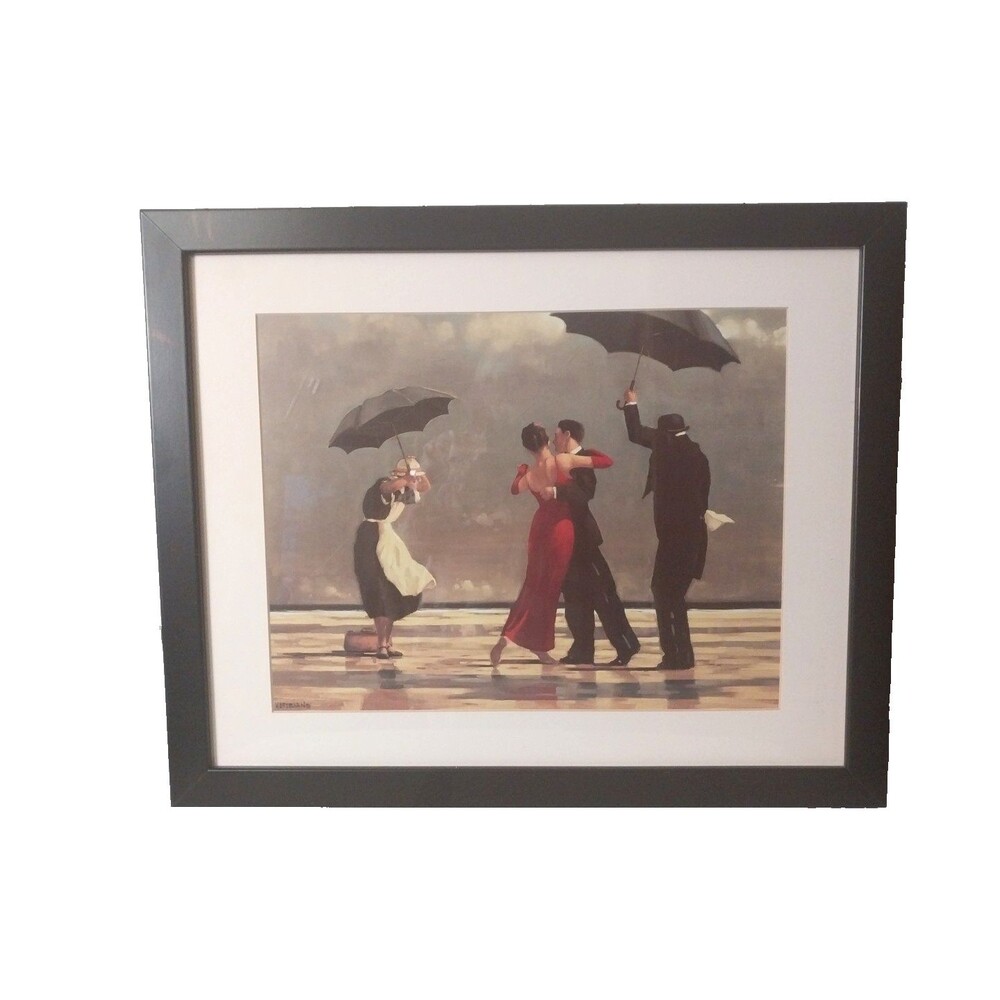 The Singing Butler Jack Vettriano Signed Canvas Print Framed 22 X 18” - Picture 2 of 8